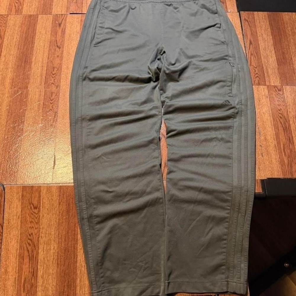 Adidas Grey Striped Vintage Retro‎ Tech Sportswear Baggy Track Sweatpants Large